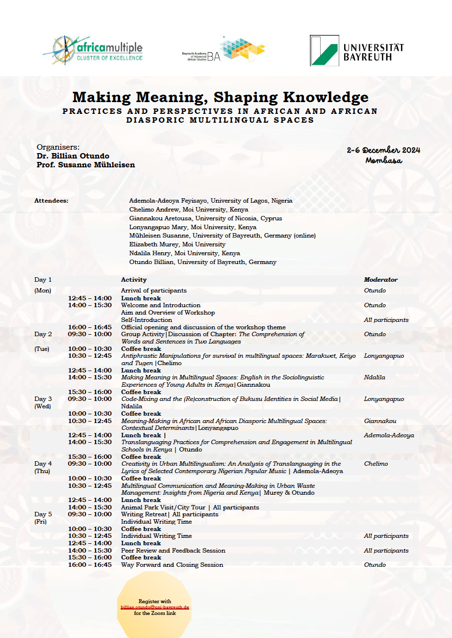 making meaning programme
